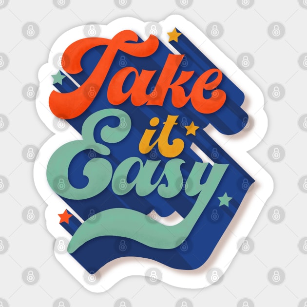 Take It Easy Sticker by showmemars